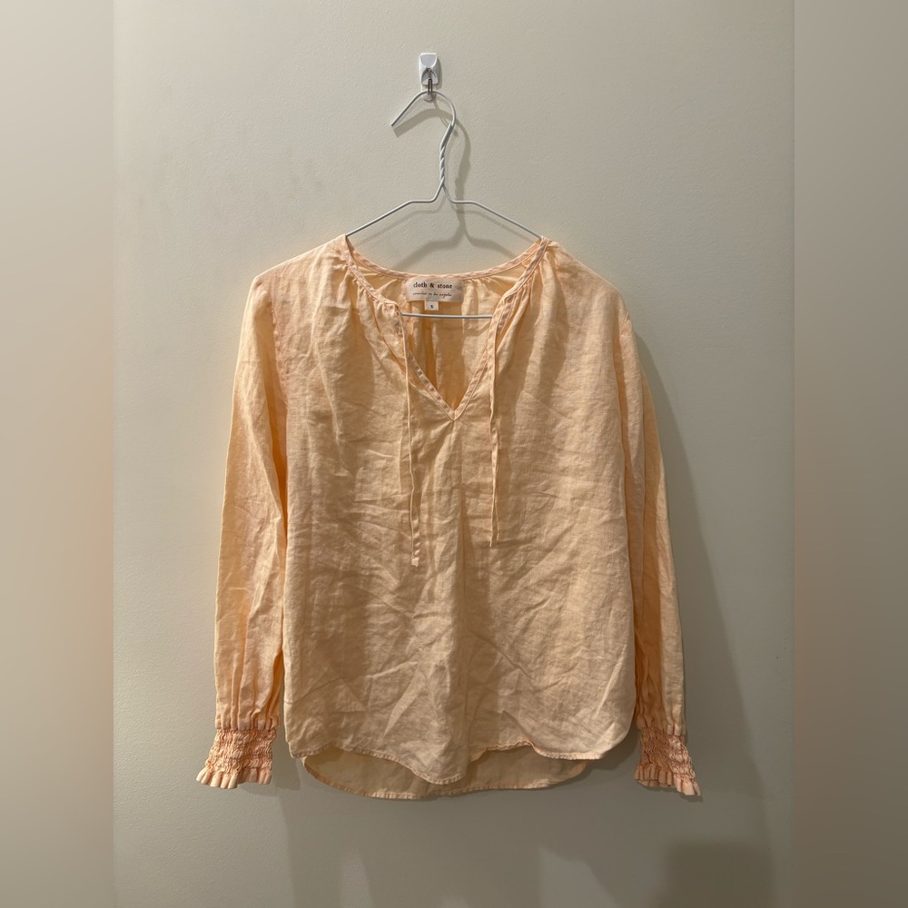 Anthropologie Cloth & Stone Linen Blouse